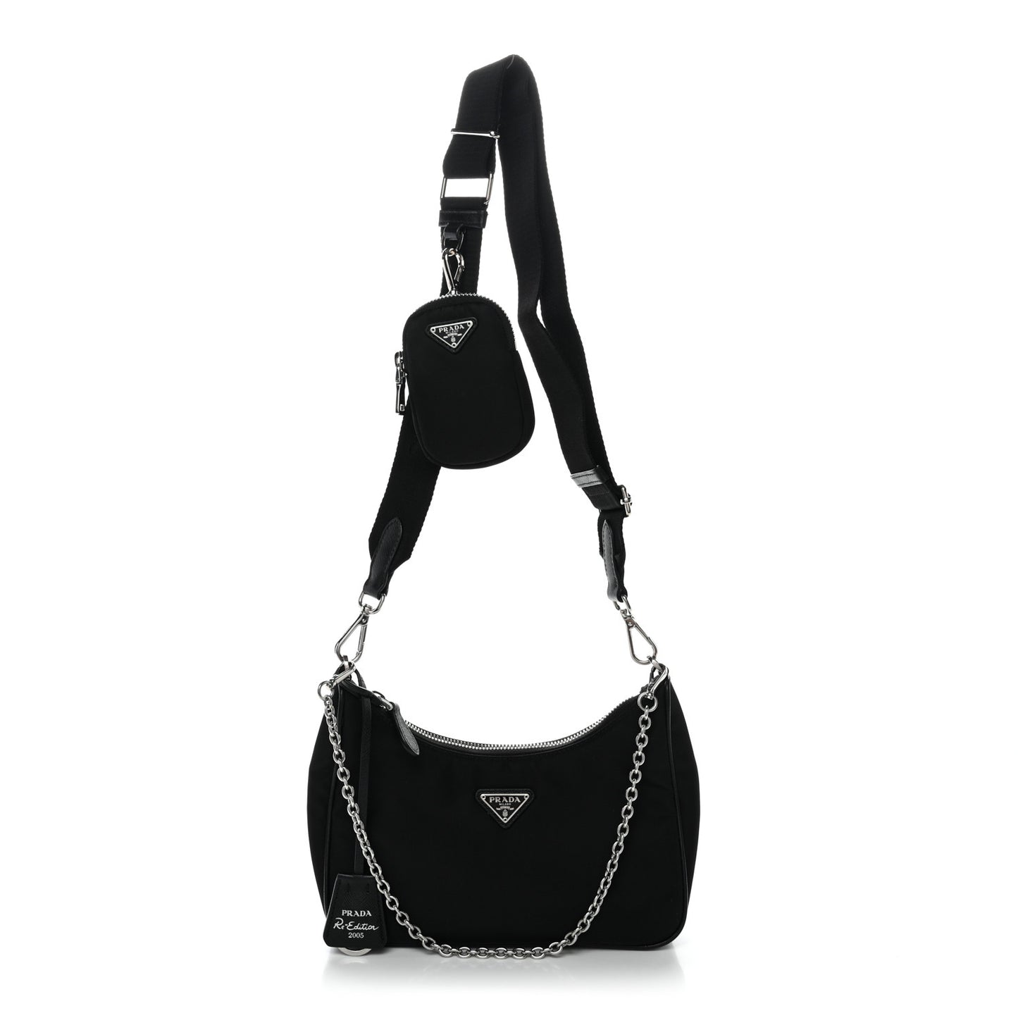Nylon Re-Edition 2005 Shoulder Bag Black