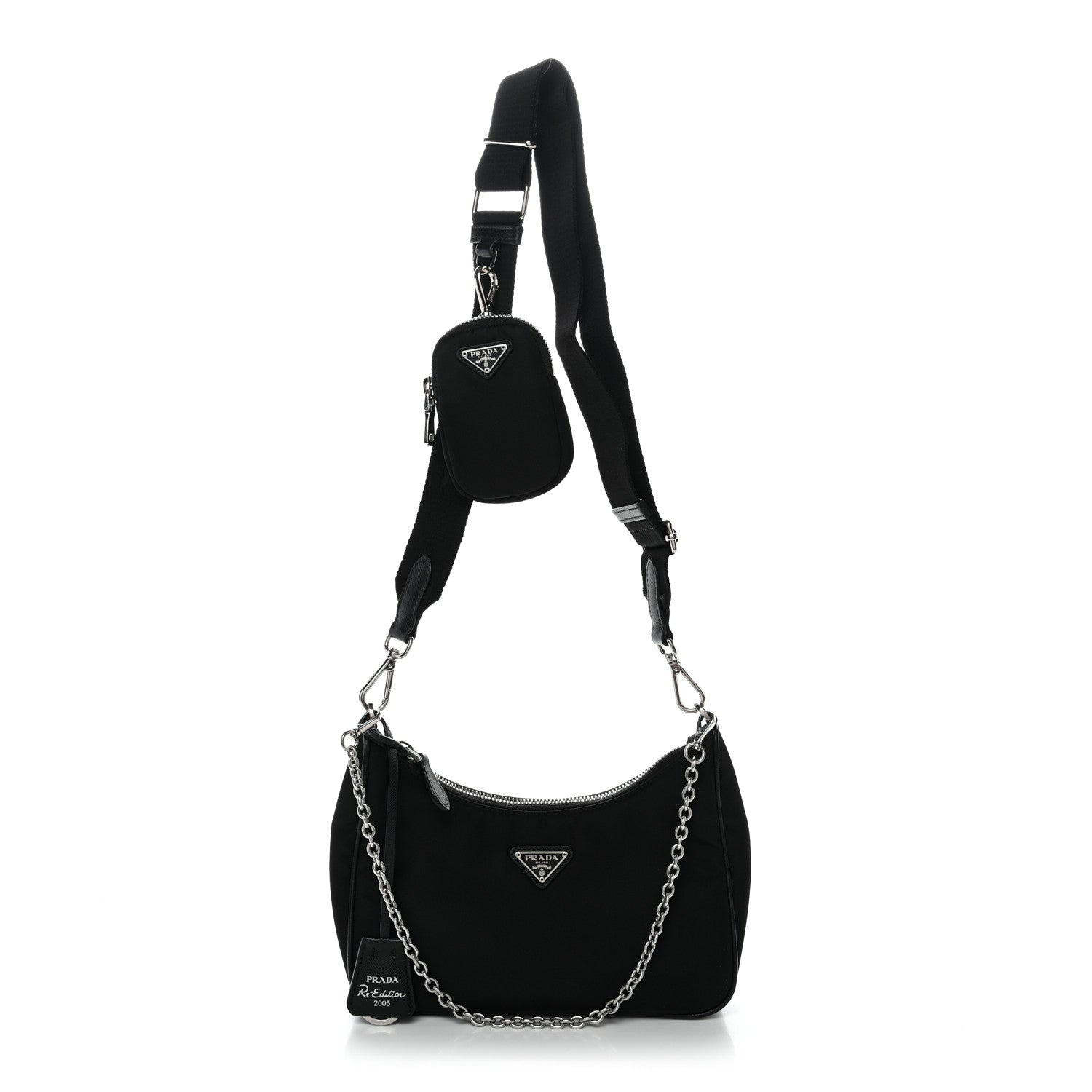 Prada Nylon Re-Edition 2005 Shoulder Bag Black 1 of 10