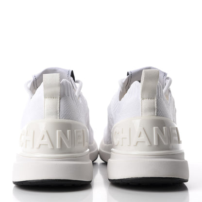 Chanel Fabric Logo Sneakers 39 White 5 of 9