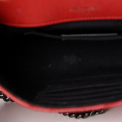 Saint Laurent Lambskin Patchwork Monogram Small Jamie Red 14 of 22