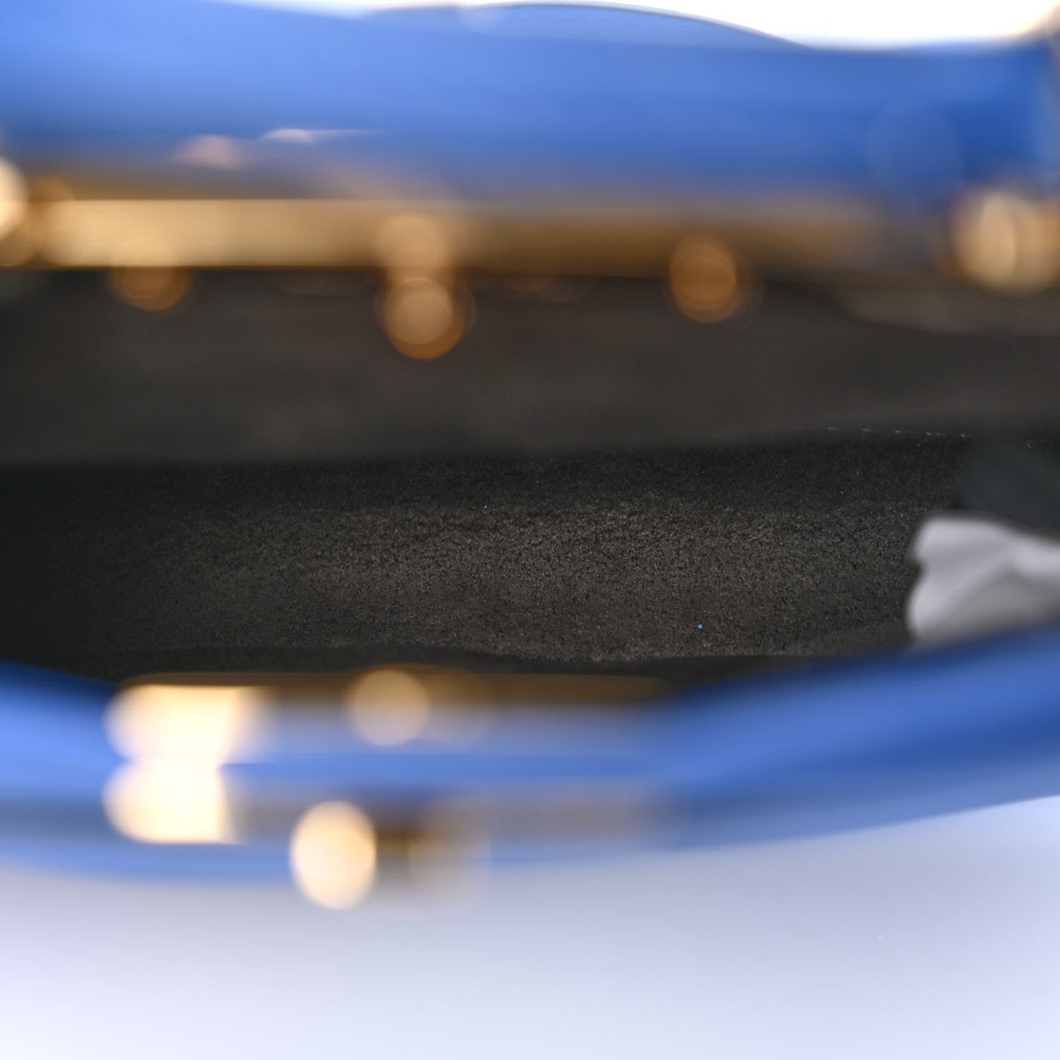 Fendi Shiny Nappa Micro Peekaboo Iconic Satchel Bluette 5 of 9