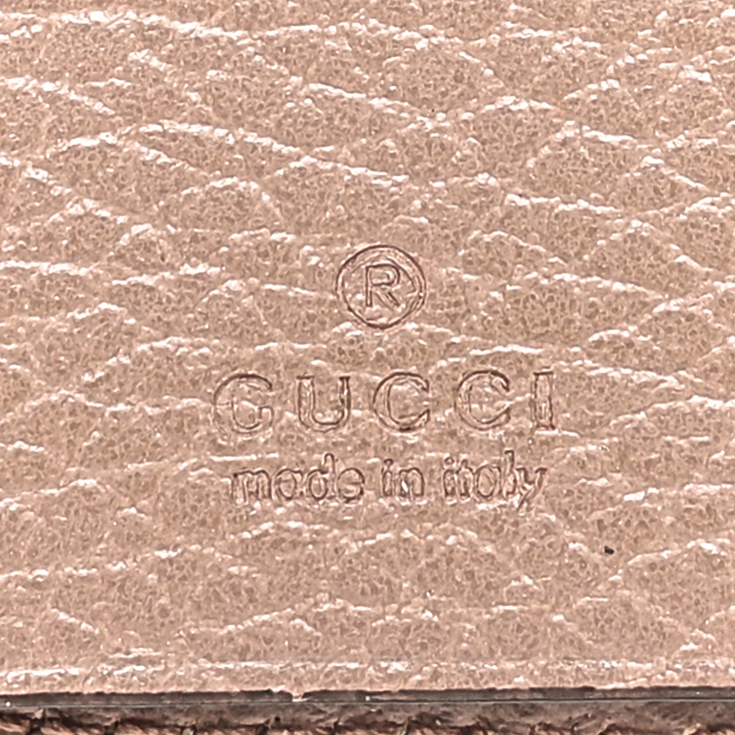 Dollar Calfskin GG Supreme Monogram GG Marmont 6 Key Holder Case Porcelain Rose Beige Ebony