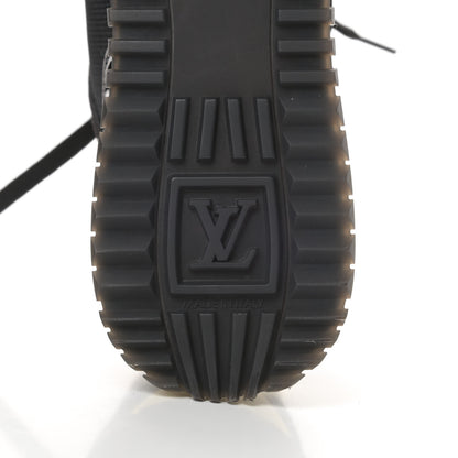 Louis Vuitton Suede Monogram Run Away Sneakers 37.5 Black 6 of 7