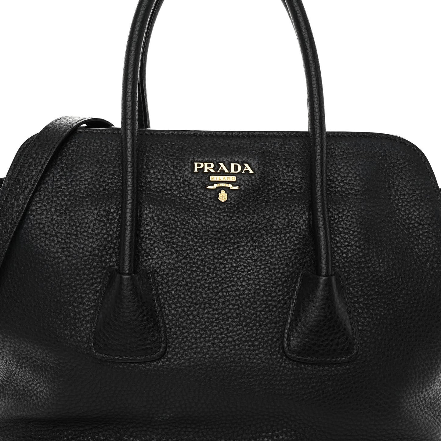 Vitello Daino Shopping Tote Black