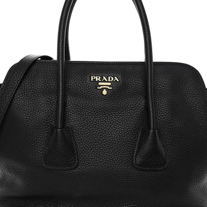 Prada Vitello Daino Shopping Tote Black 7 of 9