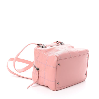 Chanel Caviar Square Stitched Bowler Pink 3 of 8