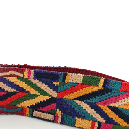 Valentino Garavani Canvas Native Couture 1975 Embroidered Rockstud Guitar Strap Multicolor 7 of 8
