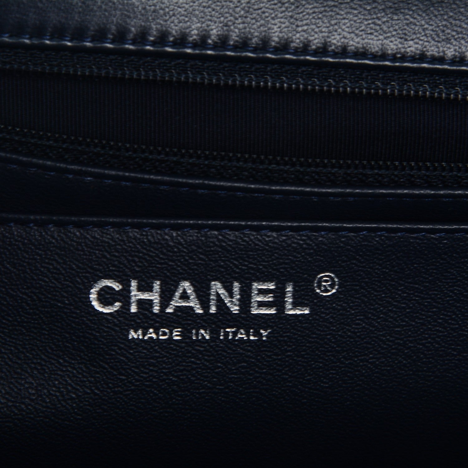 Chanel Patent Quilted Maxi Single Flap Navy Blue 6 of 6