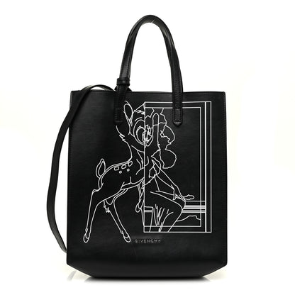 Givenchy Calfskin Bambi Print Small Stargate Shopper Tote Black 3 of 17