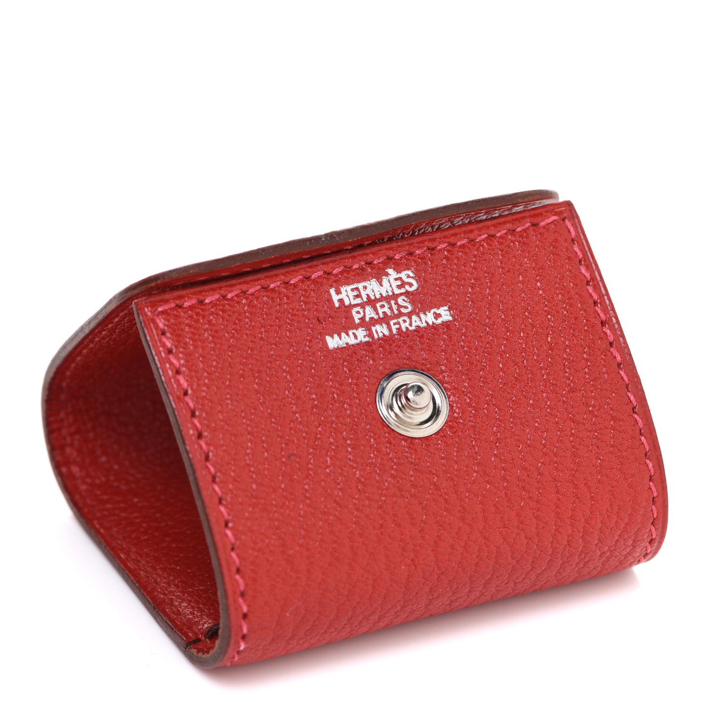 Chevre Mysore Post It Notepad Holder PM Rouge Vif