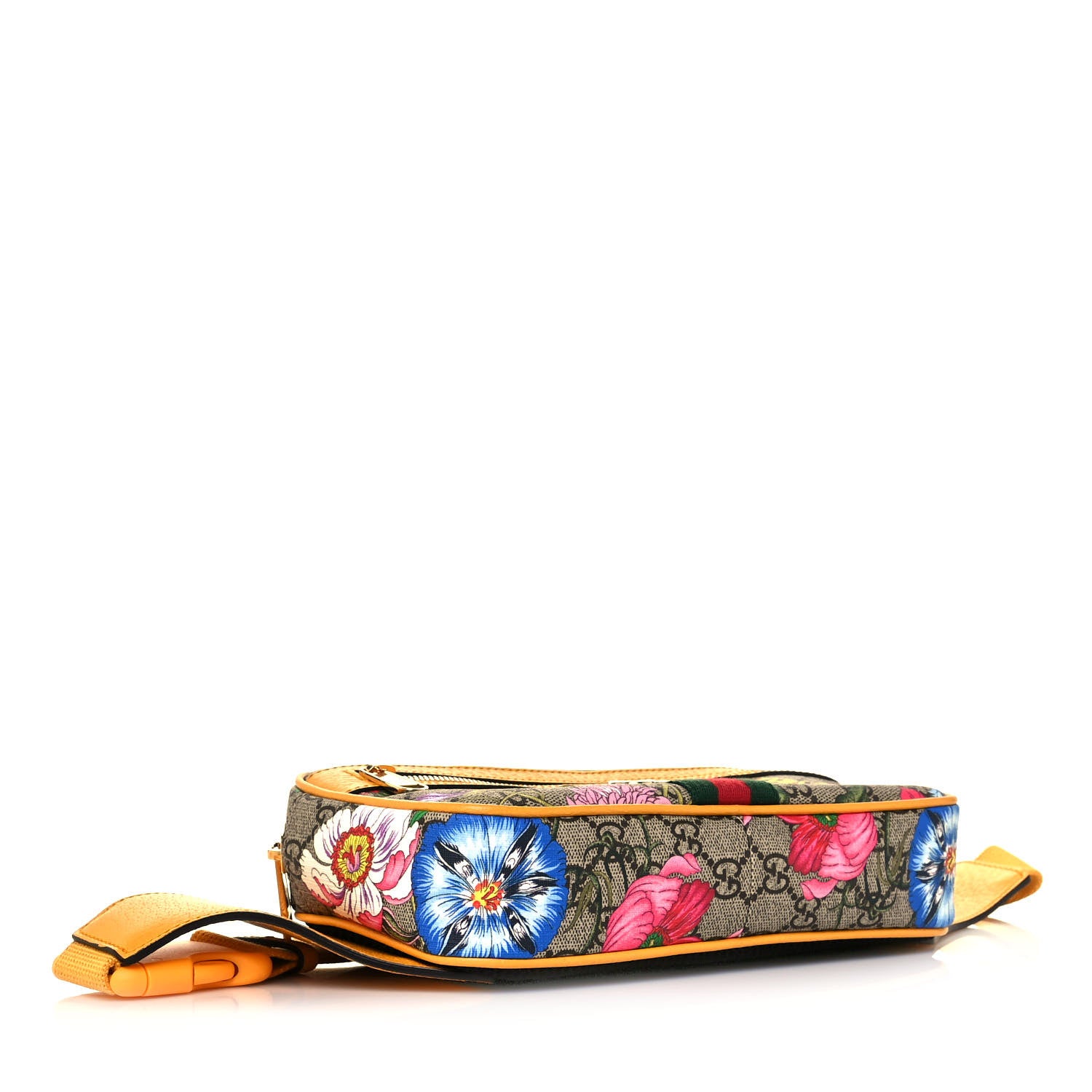 Gucci GG Supreme Monogram Flora Medium Ophidia Belt Bag Beige Multicolor Crop 4 of 12