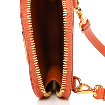 Prada Saffiano Mini Crossbody Bag Papaya 4 of 4