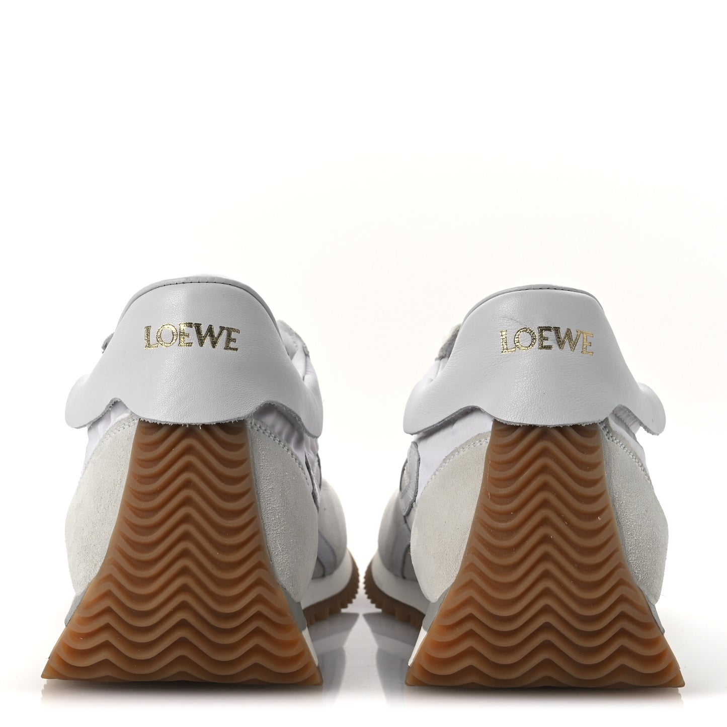 Nylon Suede Flow Retro Runner Sneakers 41 White