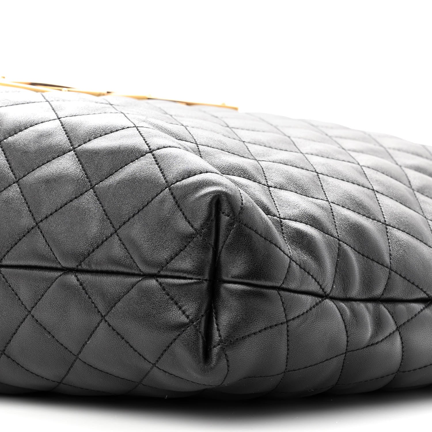 Saint Laurent Lambskin Quilted Maxi Icare Shopping Tote Black 10 of 10