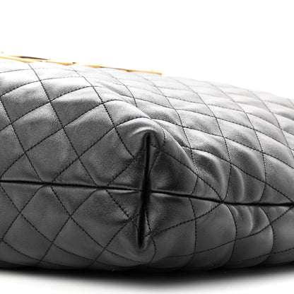 Saint Laurent Lambskin Quilted Maxi Icare Shopping Tote Black 10 of 10