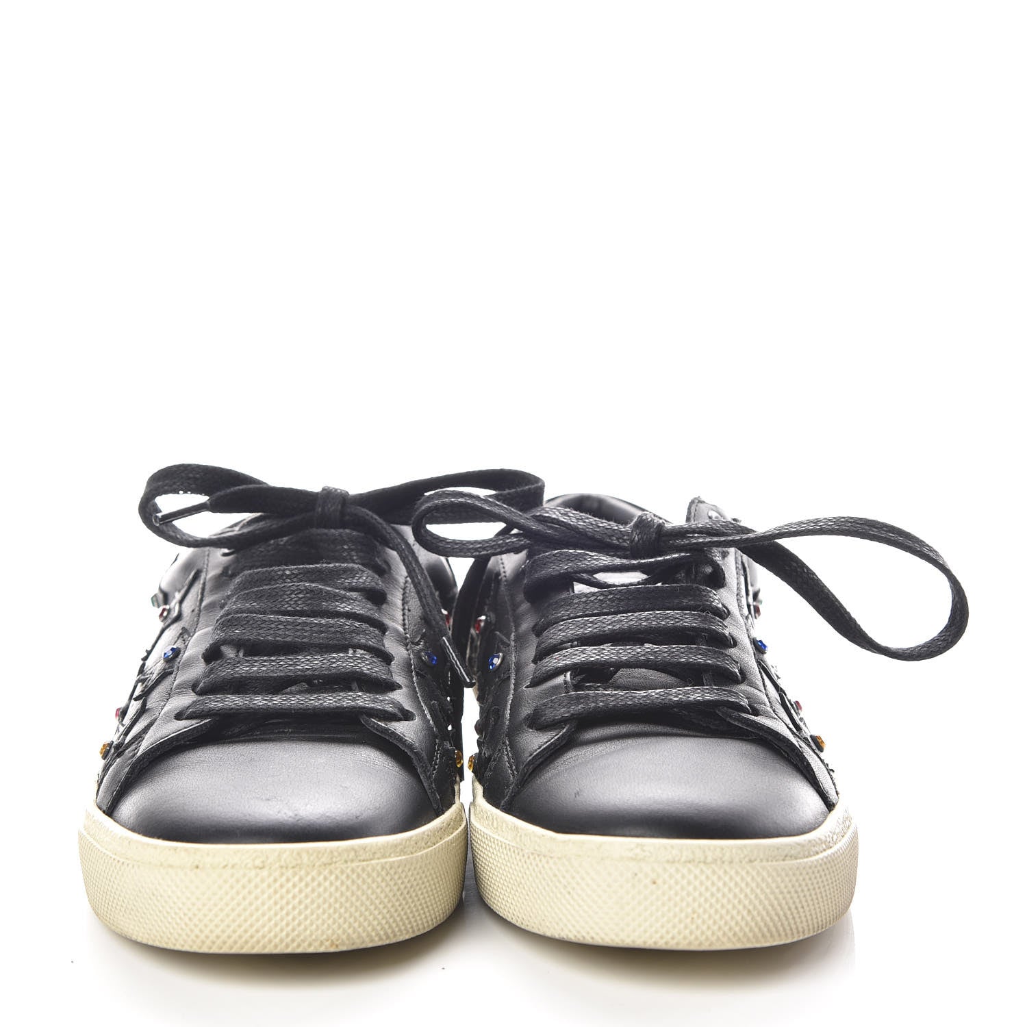 Saint Laurent Nappa Star Court Classic Sneakers 36.5 Black 2 of 9