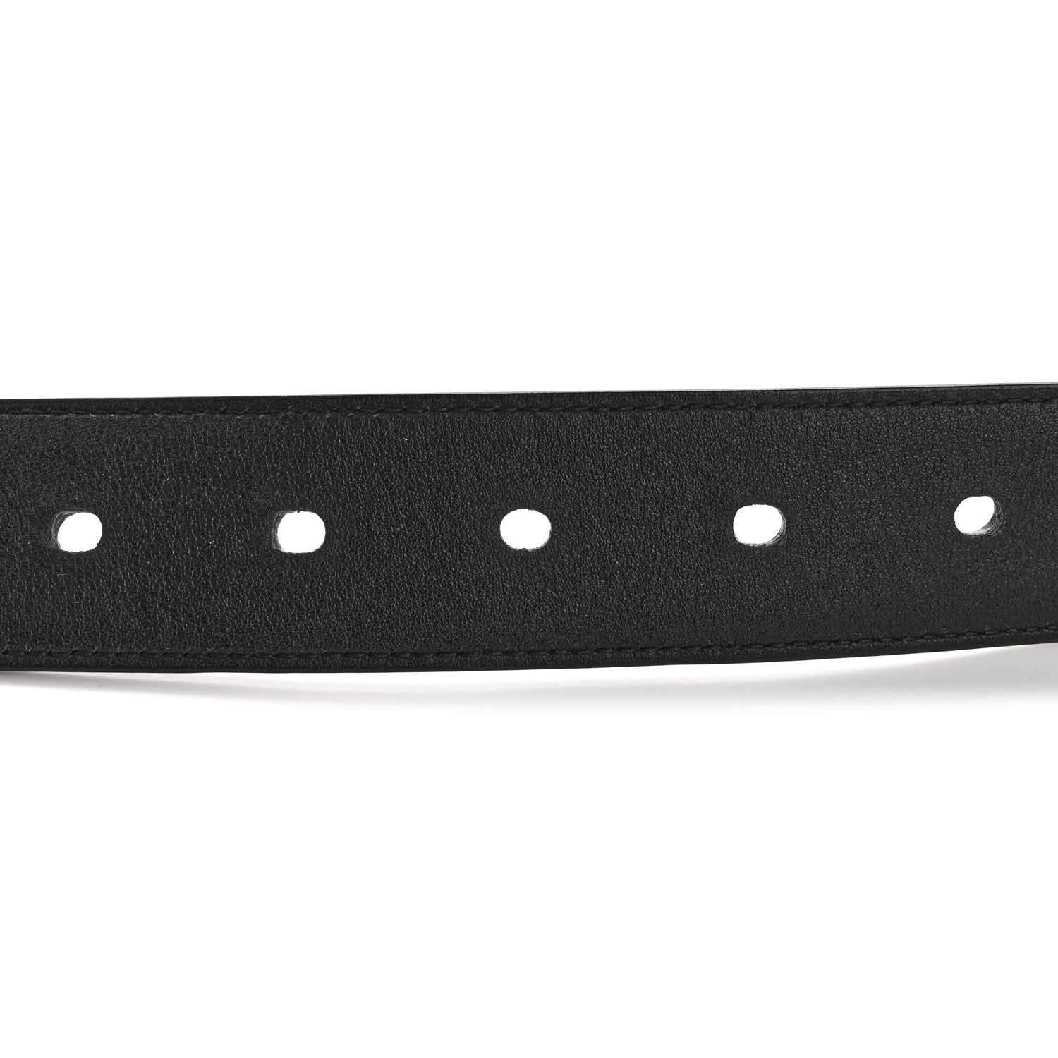 Saint Laurent Smooth Calfskin Monogram Square Buckle Belt 85 34 Black 4 of 8