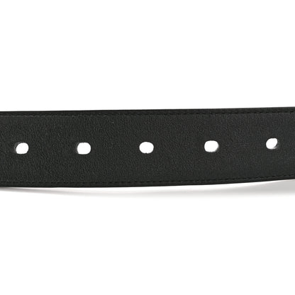 Saint Laurent Smooth Calfskin Monogram Square Buckle Belt 85 34 Black 4 of 8