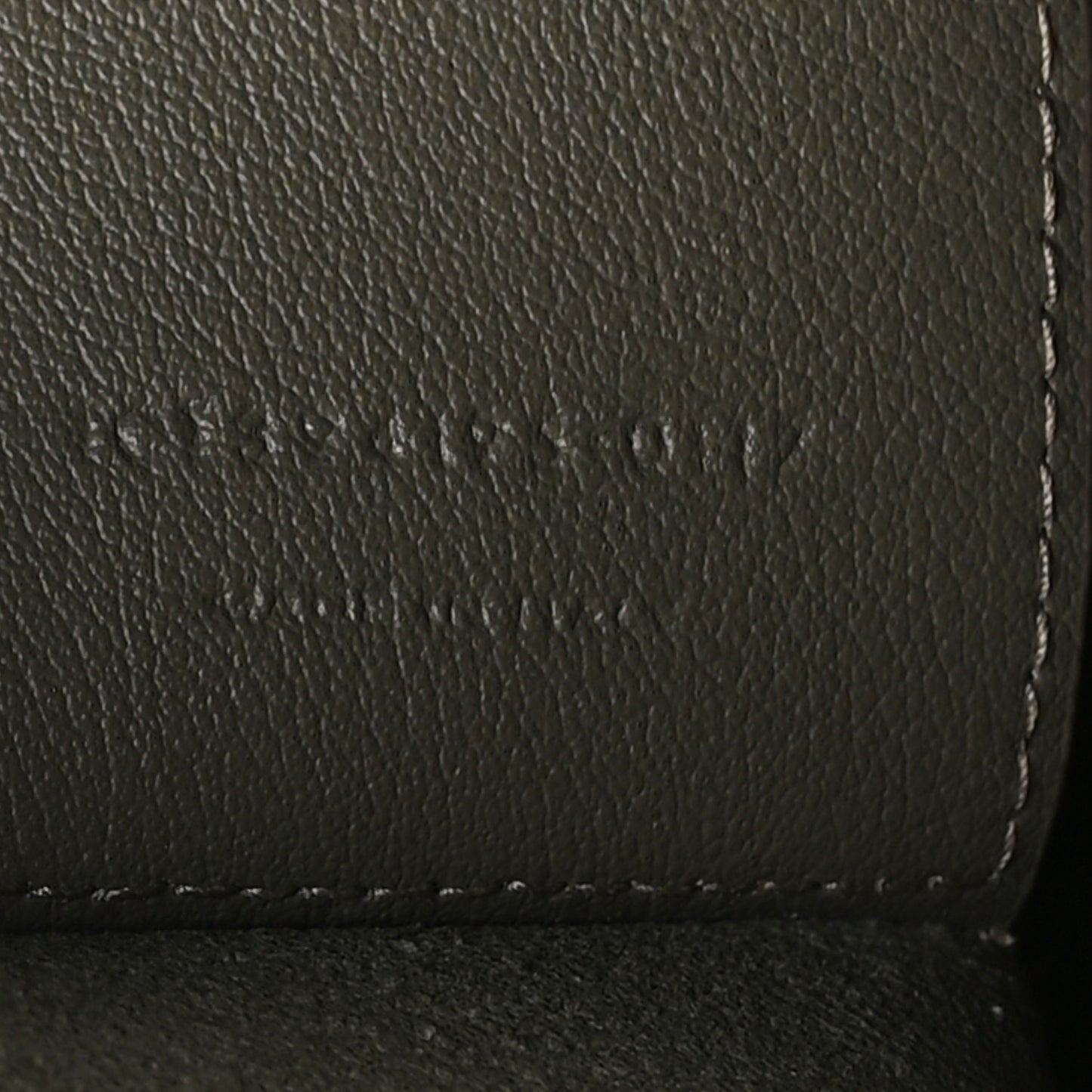Calfskin Large Shopping Tote Kaki Militaire