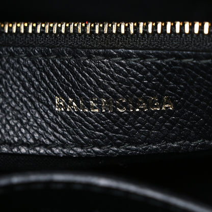 Balenciaga Signature Grained Calfskin Logo S Ville Top Handle Bag Black 6 of 11
