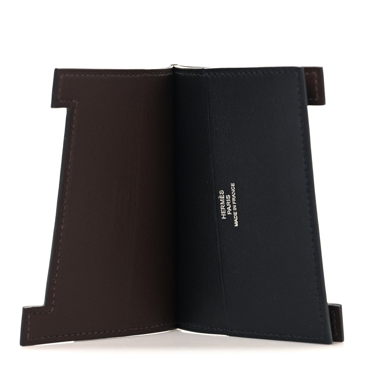 Hermes Swift Multiplis Card Holder Black Chocolate 5 of 7