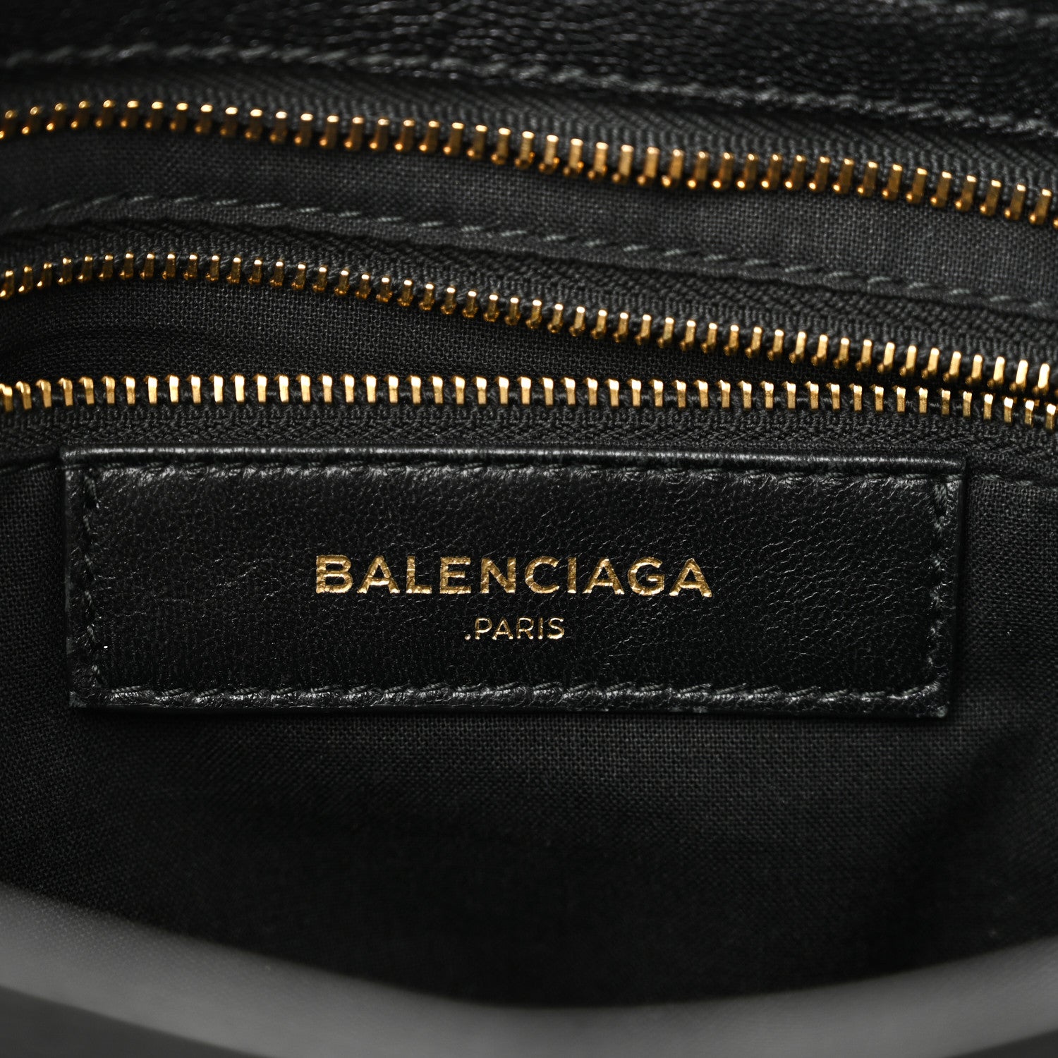 Balenciaga Chevre Gold Metallic Edge Hardware City Black 7 of 11