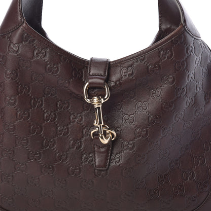 Gucci Guccissima Medium Jackie O Bouvier Hobo Chocolate 8 of 10