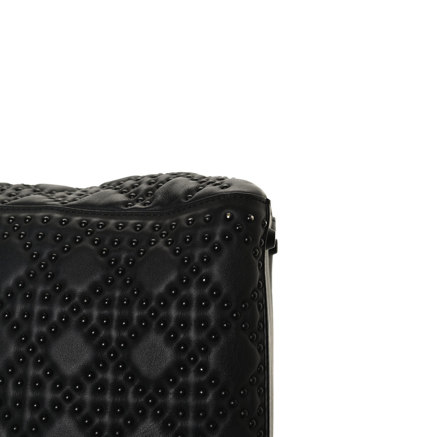 Christian Dior UItra Matte Calfskin Cannage Studded Medium Supple Lady Dior Black 8 of 16
