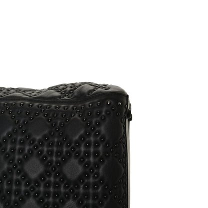 Christian Dior UItra Matte Calfskin Cannage Studded Medium Supple Lady Dior Black 8 of 16