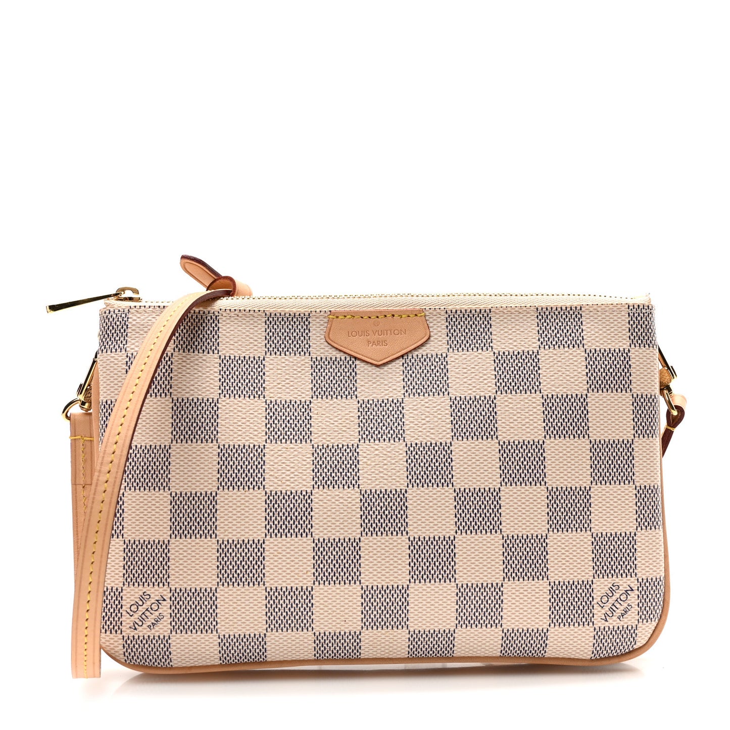 Damier Azur Double Zip Pochette