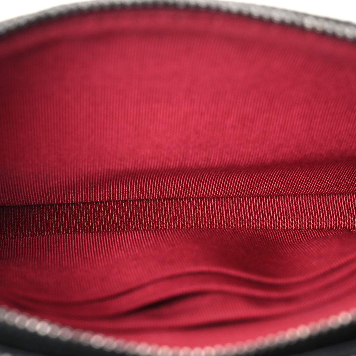 Aged Calfskin Quilted Small Gabrielle Clutch With Chain Black