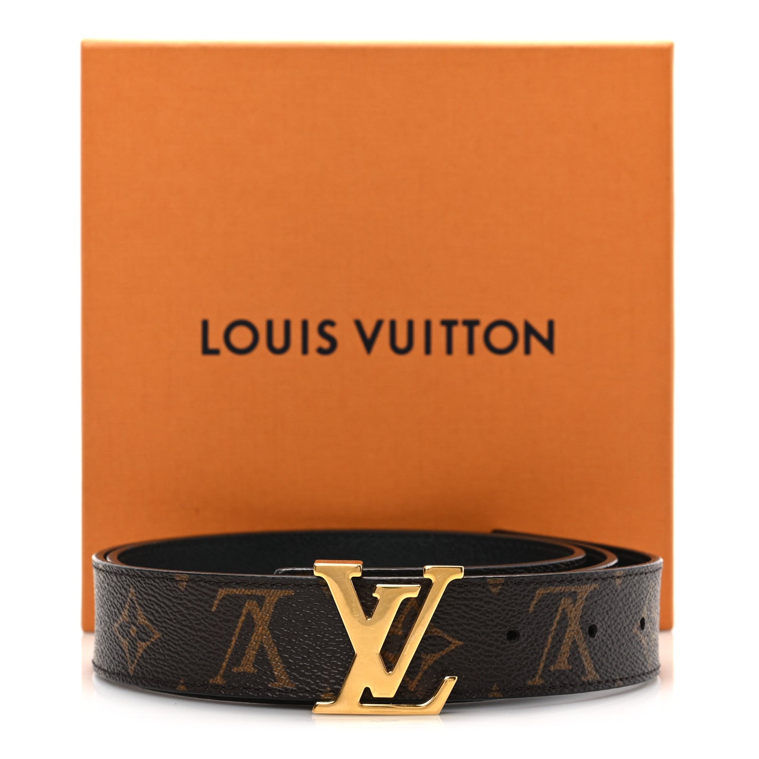 Louis Vuitton Calfskin Monogram 30mm LV Initiales Reversible Belt 90 36 Black 7 of 7