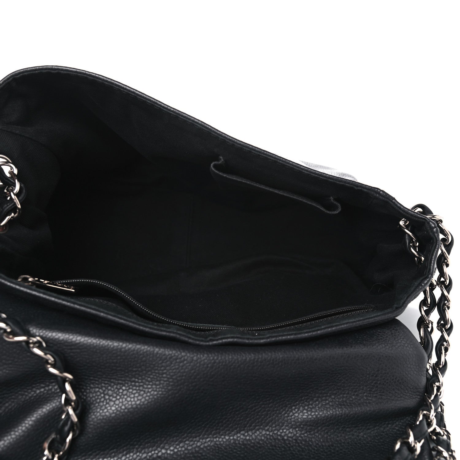 Chanel Caviar Half Moon Large Flap Black 4 of 6