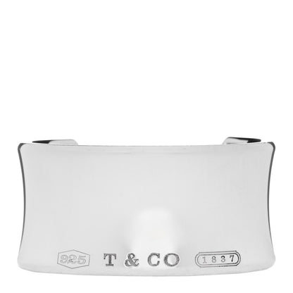 Tiffany Sterling Silver Wide 1837 Cuff Bracelet 1 of 3