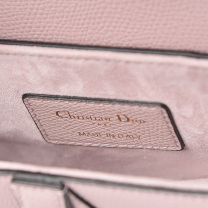 Christian Dior Grained Calfskin Mini Saddle Bag Light Pink 6 of 9