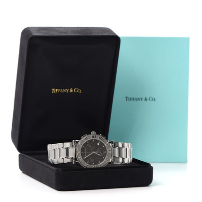 Tiffany Stainless Steel 35mm Atlas Chronograph Quartz Watch Black 6 of 6