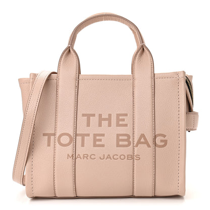 Marc Jacobs Grained Calfskin Small The Tote Bag Rose Dust 1 of 10