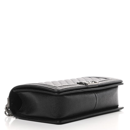 Chanel Caviar Quilted New Medium Boy Flap Black 5 of 12