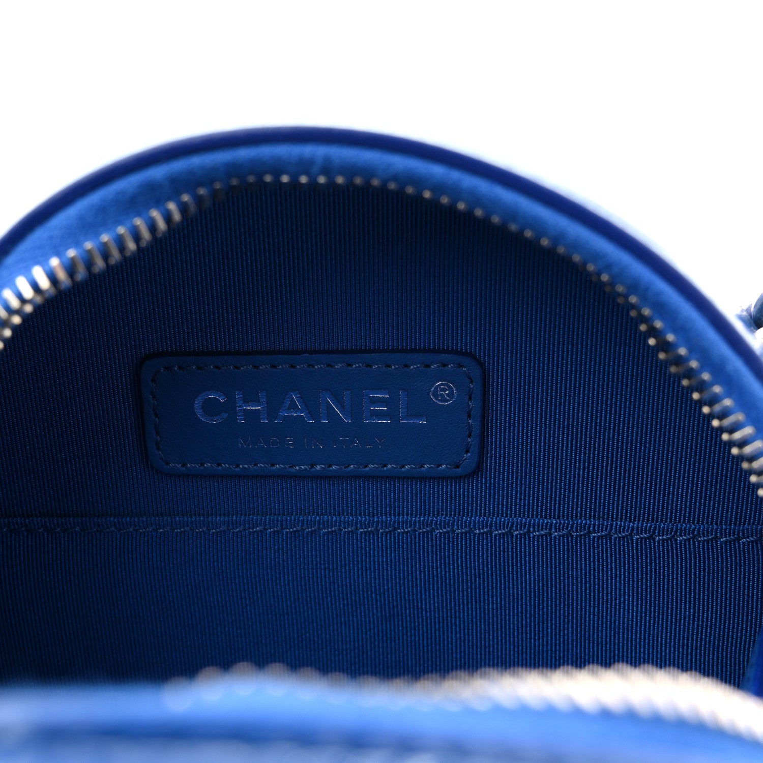 Chanel Patent Round As Earth Evening Bag Blue 6 of 10