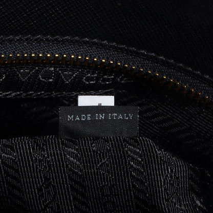 Prada Saffiano Lux Small Double Zip Tote Nero Black 10 of 12