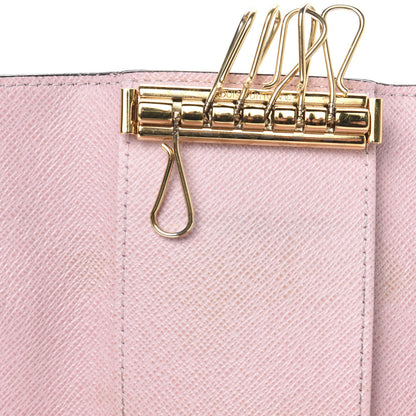 Louis Vuitton Damier Ebene Multicles 6 Key Holder Rose Ballerine 8 of 10