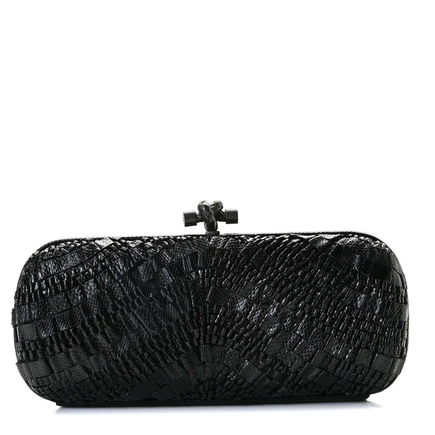 Ayers Intrecciato Karung Knot Clutch Black