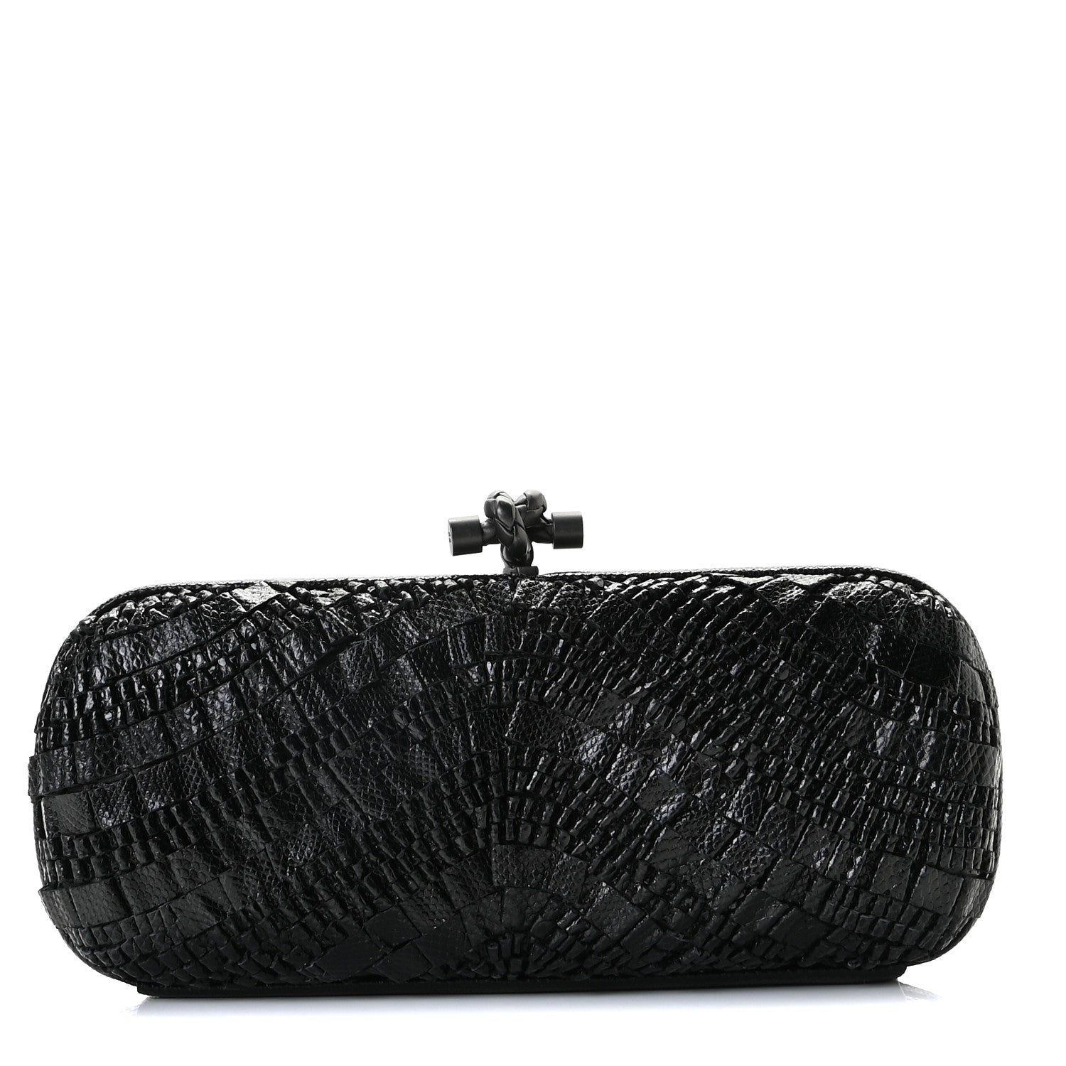 Bottega Veneta Ayers Intrecciato Karung Knot Clutch Black 1 of 8