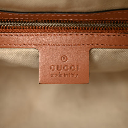 Gucci Monogram Vintage Web Small Boston Beige 6 of 11