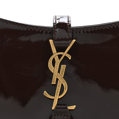 Saint Laurent Patent Calfskin Le 5 A 7 Mini Hobo Spicy Chocolate 10 of 12