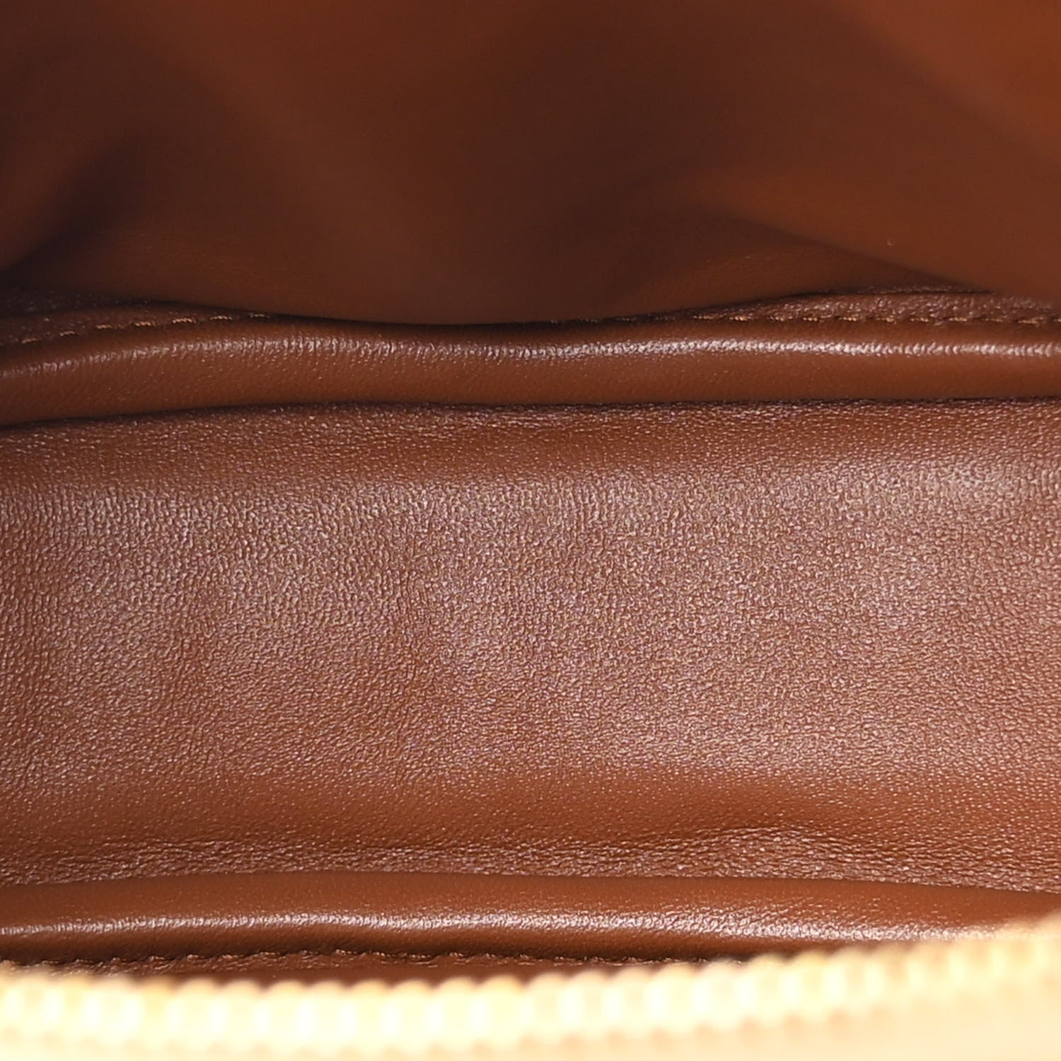 Saint Laurent Raffia Calfskin Round Camera Bag Golden Ecru Brick 5 of 11