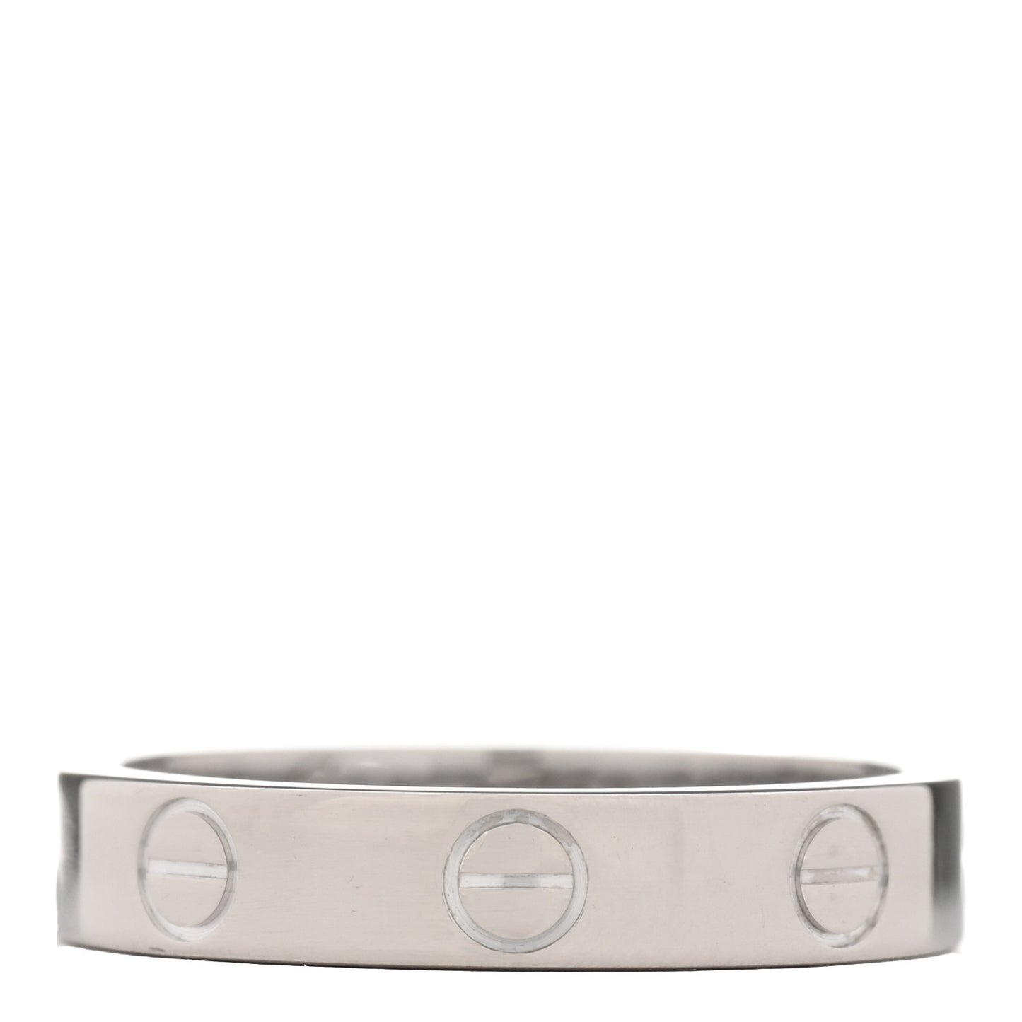 18K White Gold 3.5mm LOVE Wedding Band Ring 51 5.75