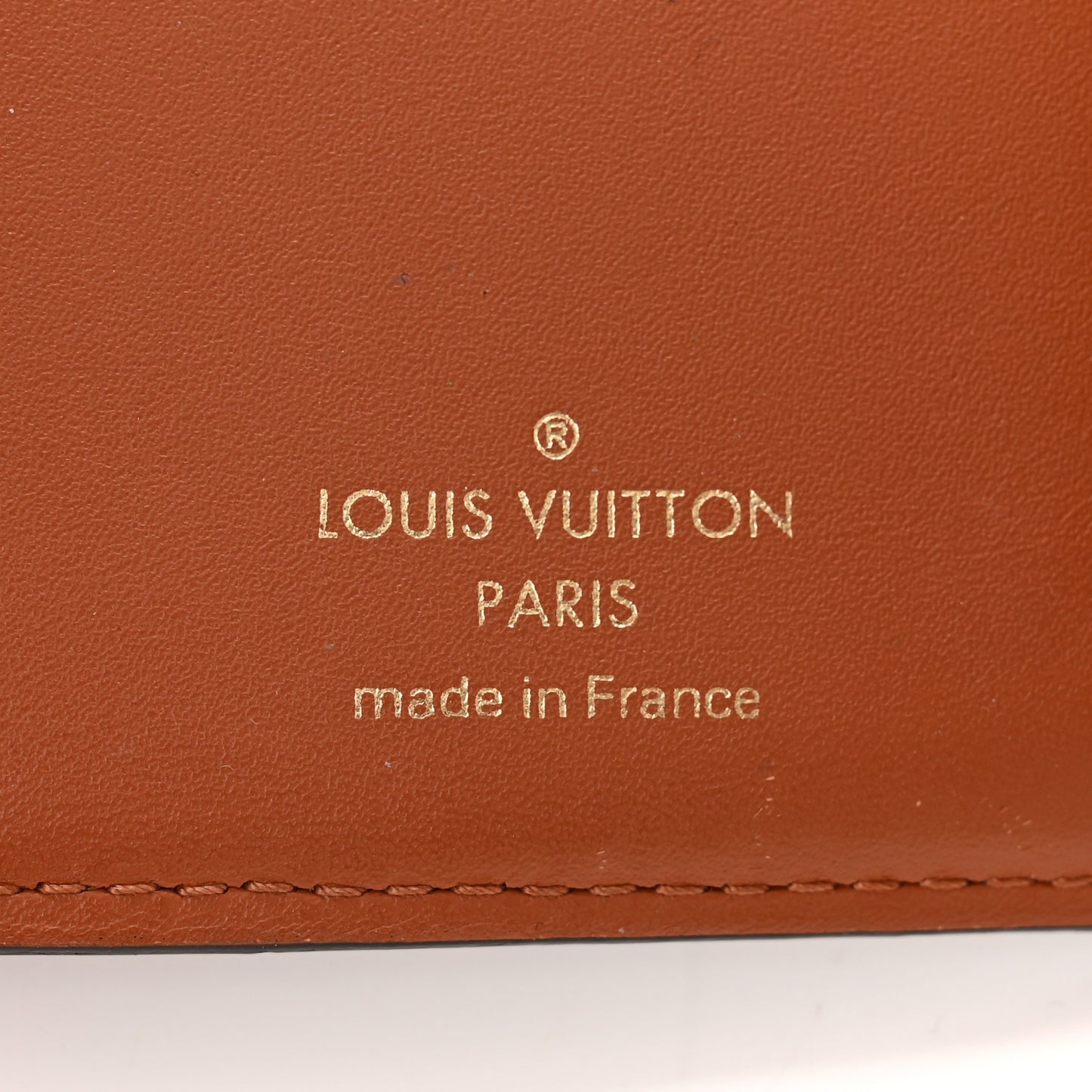 Monogram Flower Lock Compact Wallet Caramel
