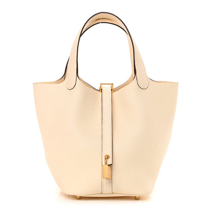 Hermes Taurillon Clemence Picotin Lock 18 PM Nata 1 of 11