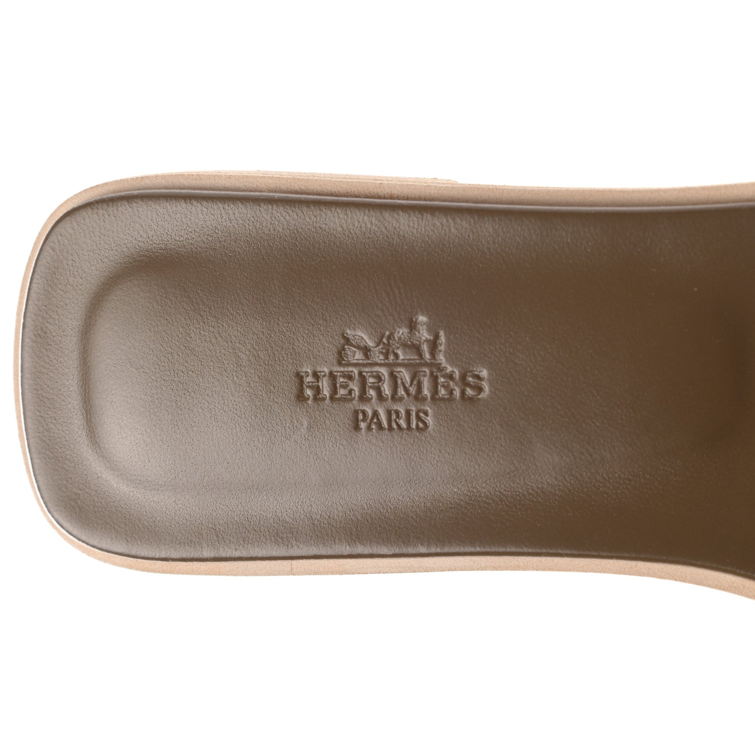 Hermes Epsom Oran Sandals 39 Etoupe 6 of 10